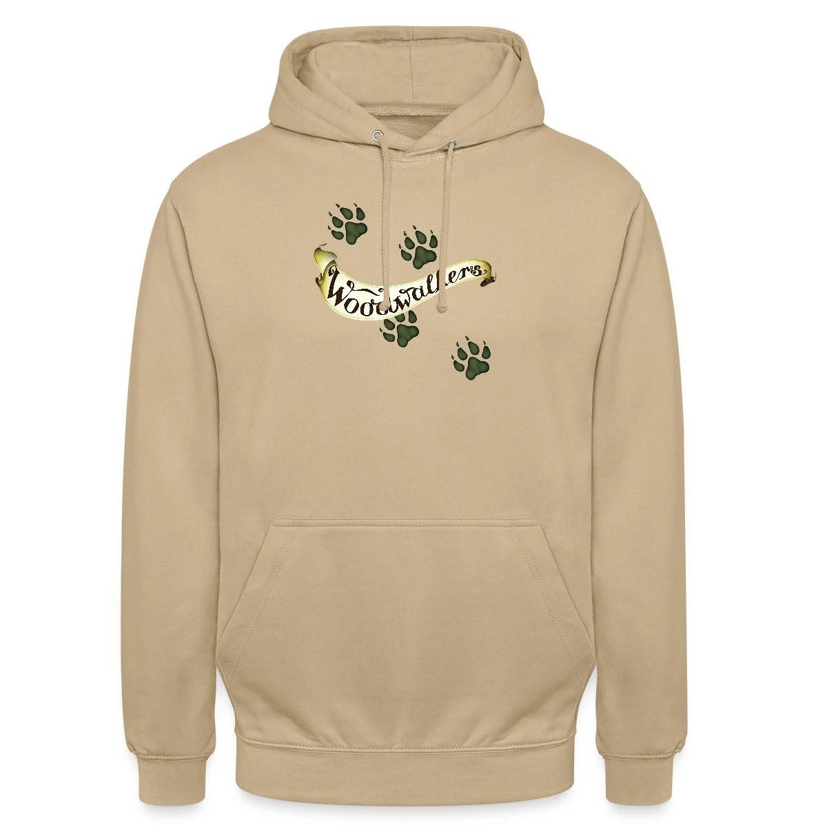 Hoodie Woodwalkers Logo-Schriftzug Und Pfotenabdrücken Unisex Hoodie