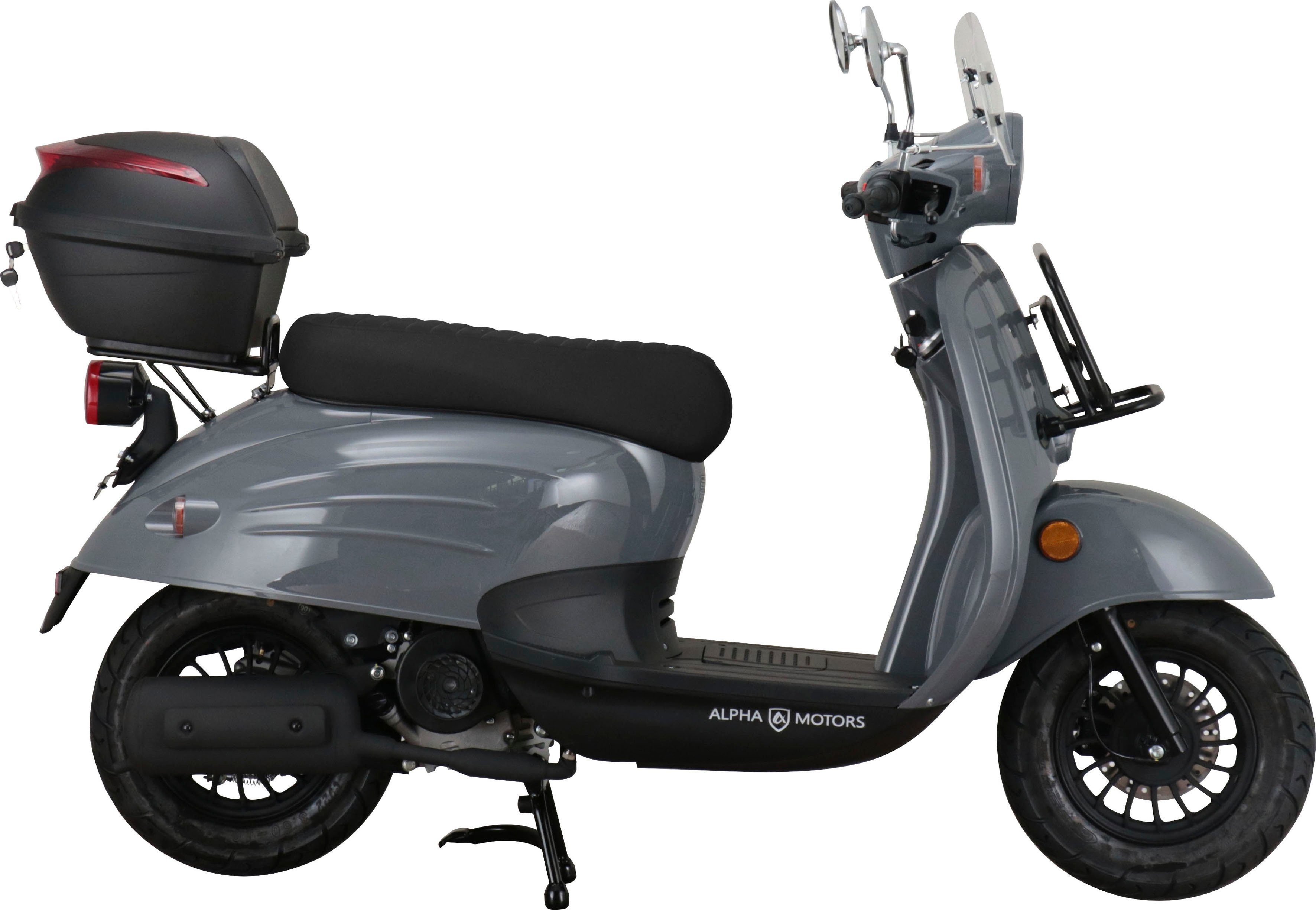 Alpha Motors Motorroller 50 Windschild ccm, und km/h, Topcase Adria, 45 5, Euro inkl