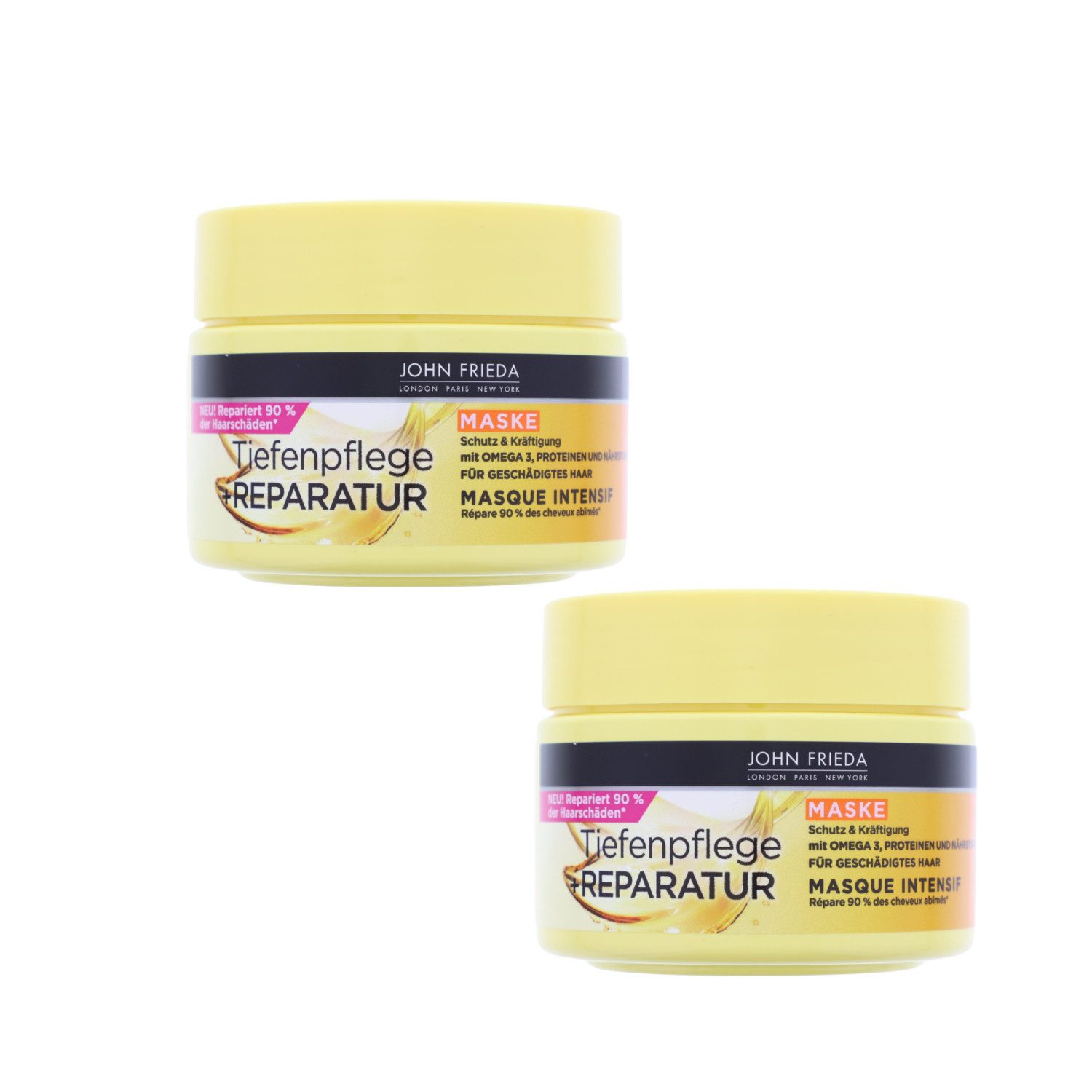 John Frieda Haarkur 2 x John Frieda Tiefenpflege + Reparatur Maske je 250ml
