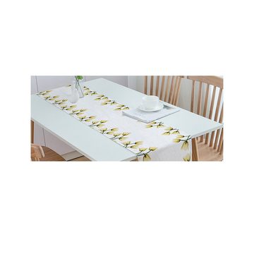 KIKI Tischdecke Tischdecke mit bedruckter floraler botanischer Musterdekoration (1-tlg)