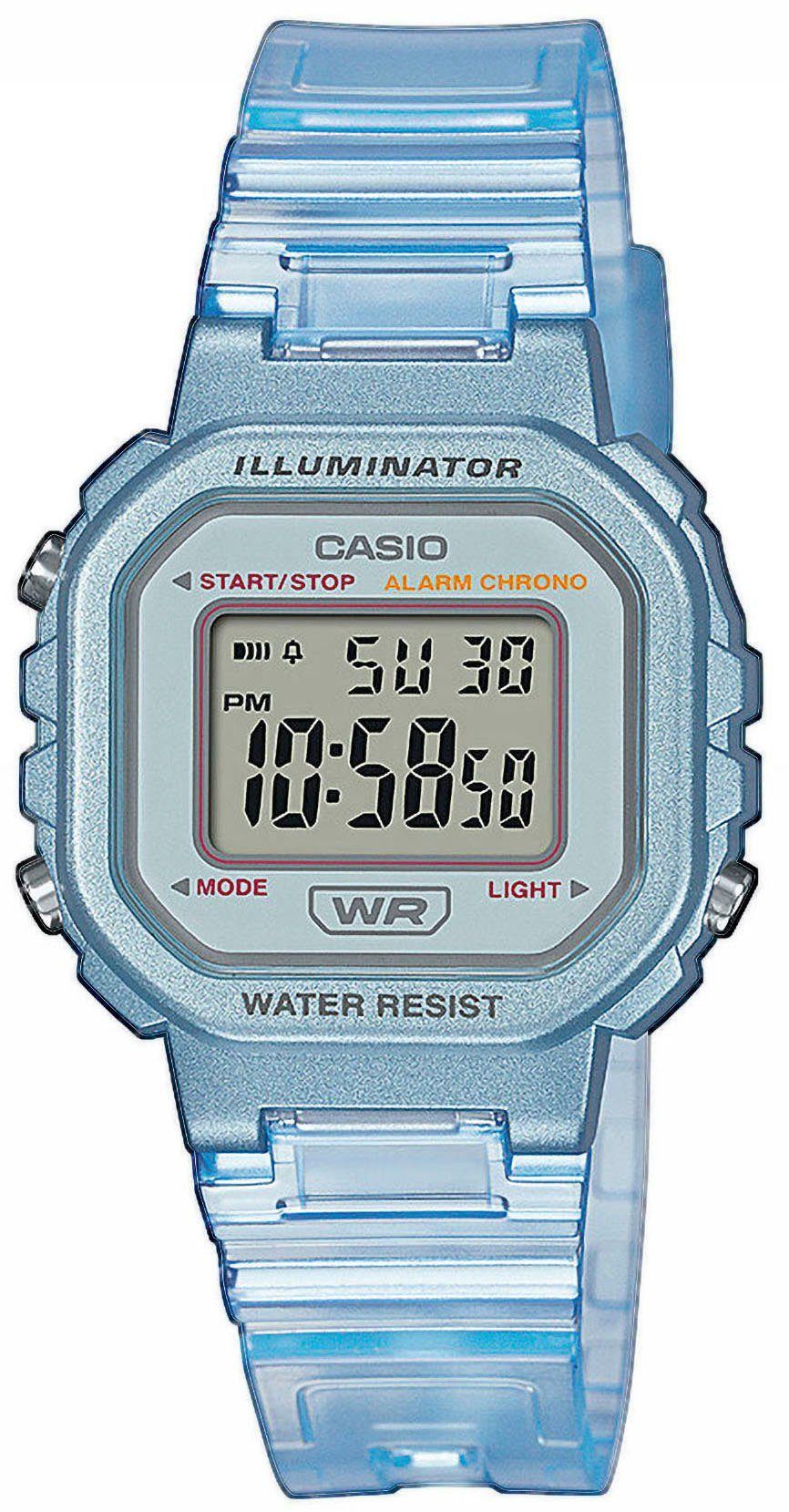 Casio Collection Chronograph LA-20WHS-2AEF, Quarzuhr, Armbanduhr,Mädchen,Jungen,digital,ideal auch als Geschenk