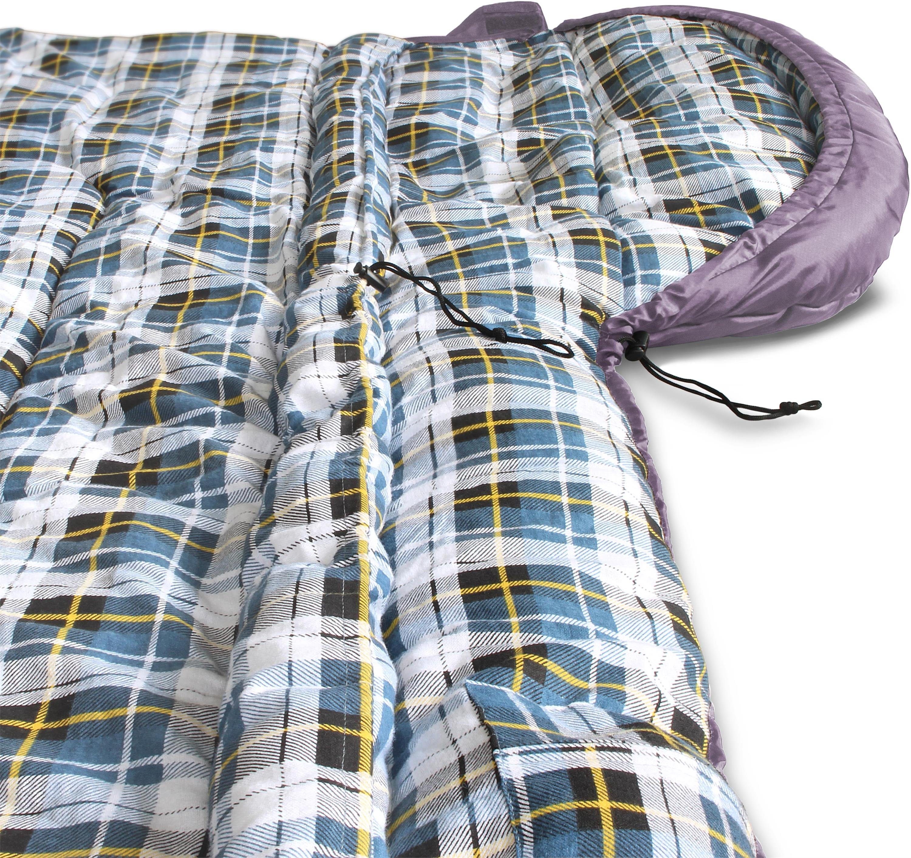 normani Deckenschlafsack Outdoor-Schlafsack Extrem 4-In-1 Antarctica, bis -40°C 500 + 250 g/m² Füllung – Bild 5 von 5
