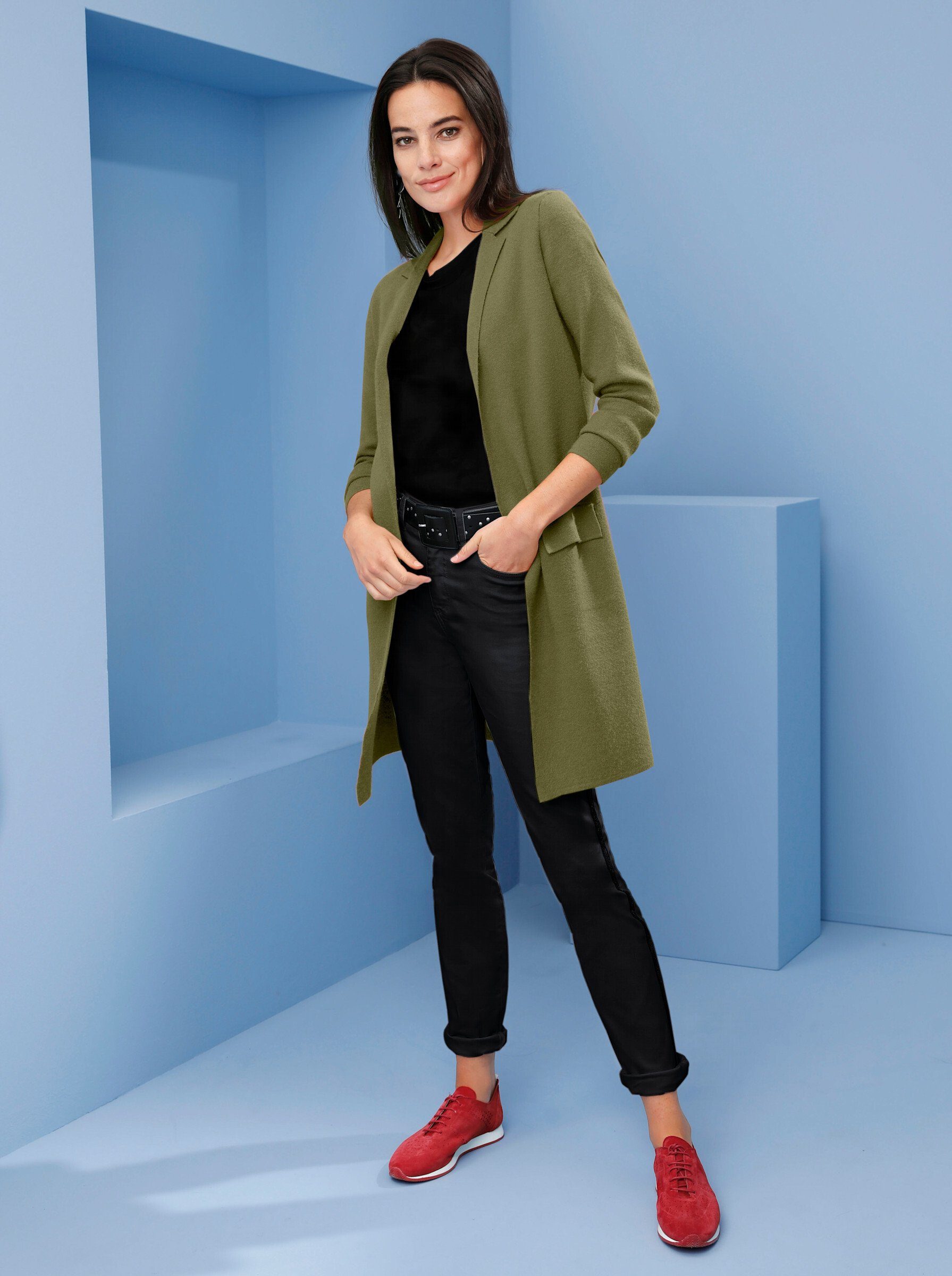 heine Strickjacke Strickmantel .