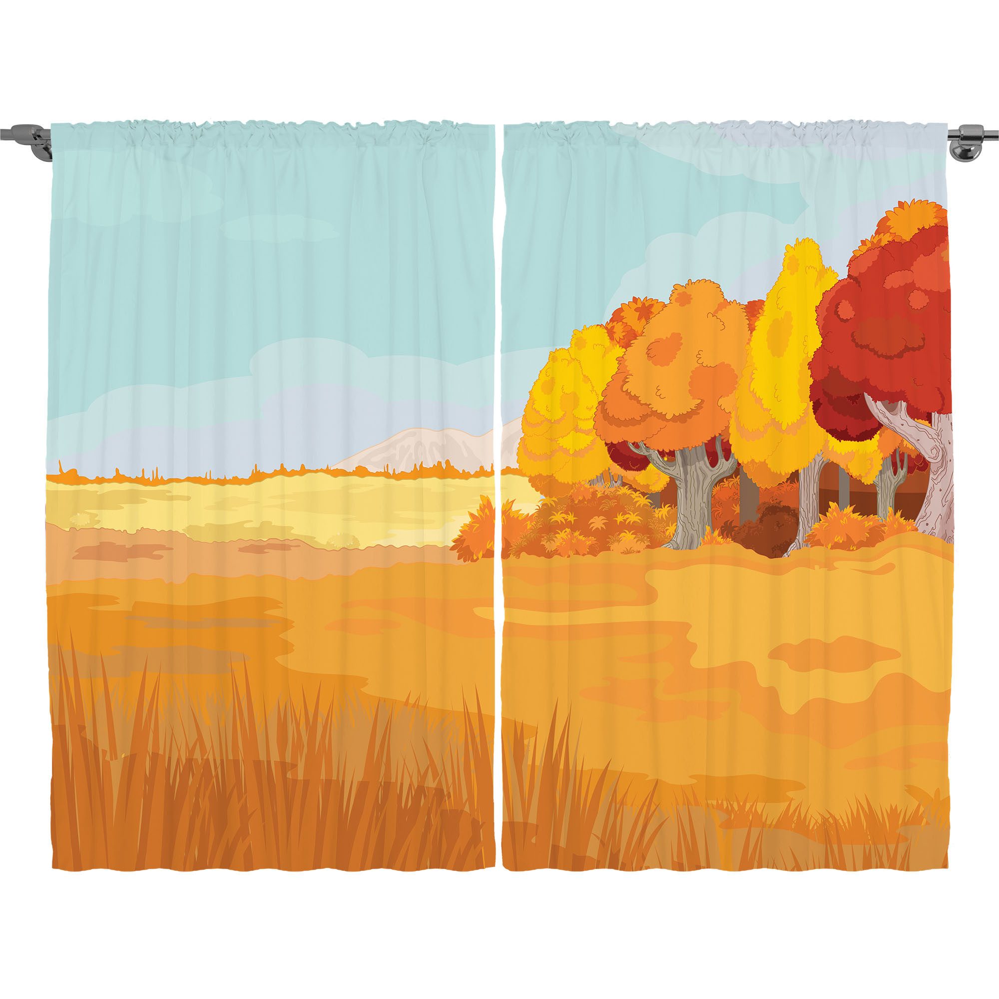 Gardine Schlafzimmer Kräuselband Vorhang mit Schlaufen und Haken