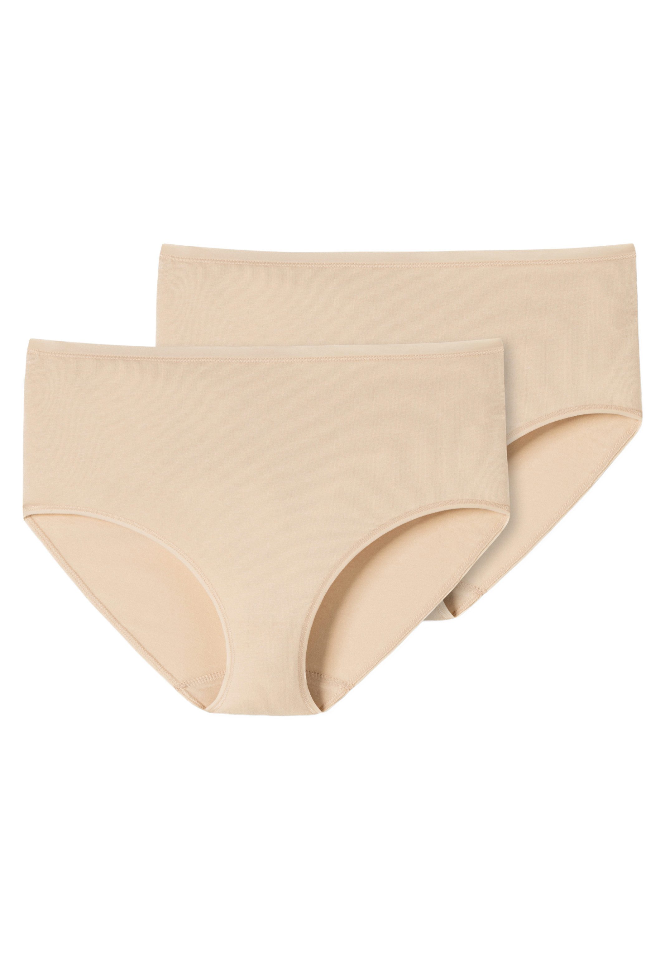 Schiesser Midislip 2er Pack 95/5 Cotton (Spar-Set, 2-St) Midi Slip - Baumwolle - Besonders flache Nähte und supersofter Bund