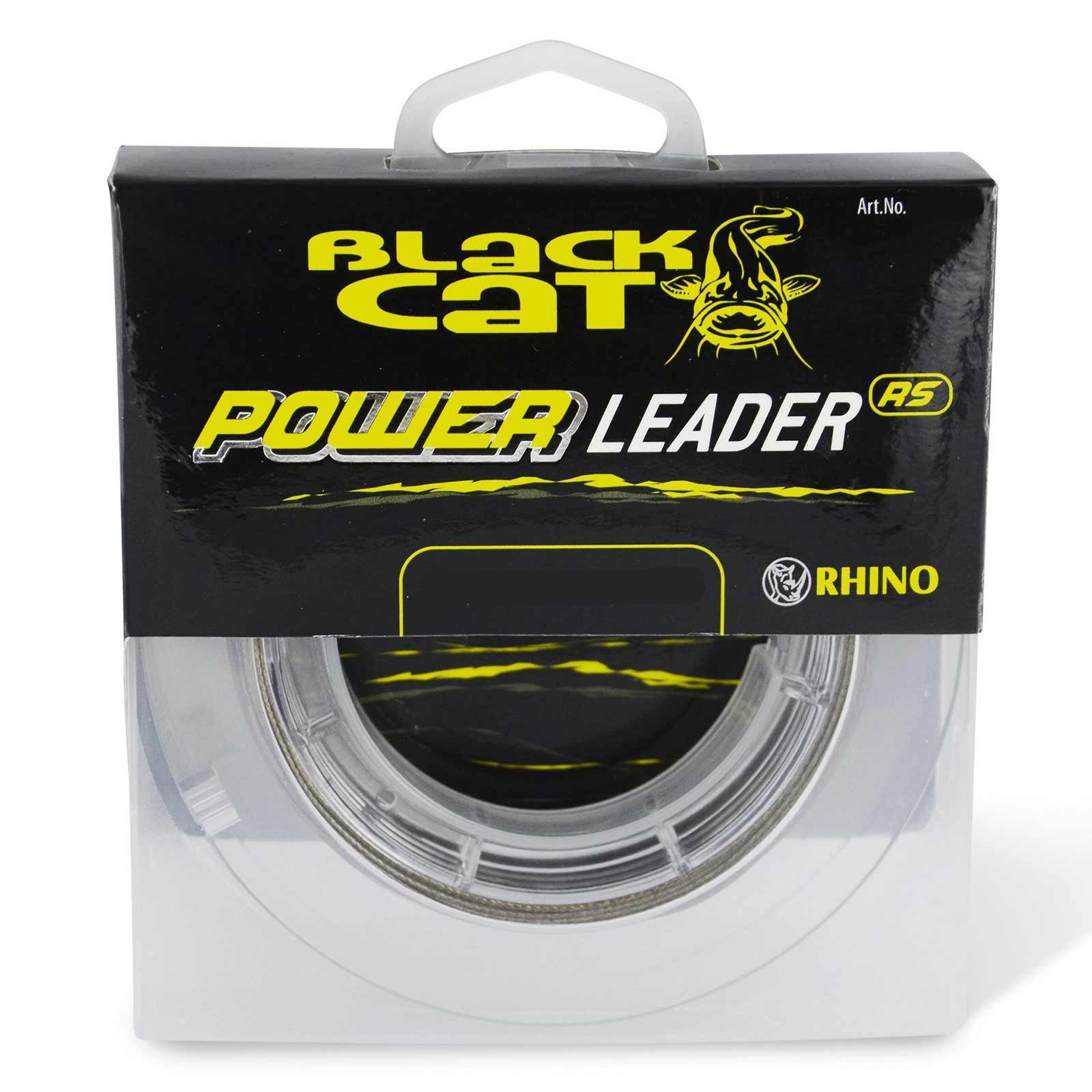 Angelschnur, Cat Black Leader 50kg Black Power Cat 20m Rhino RS