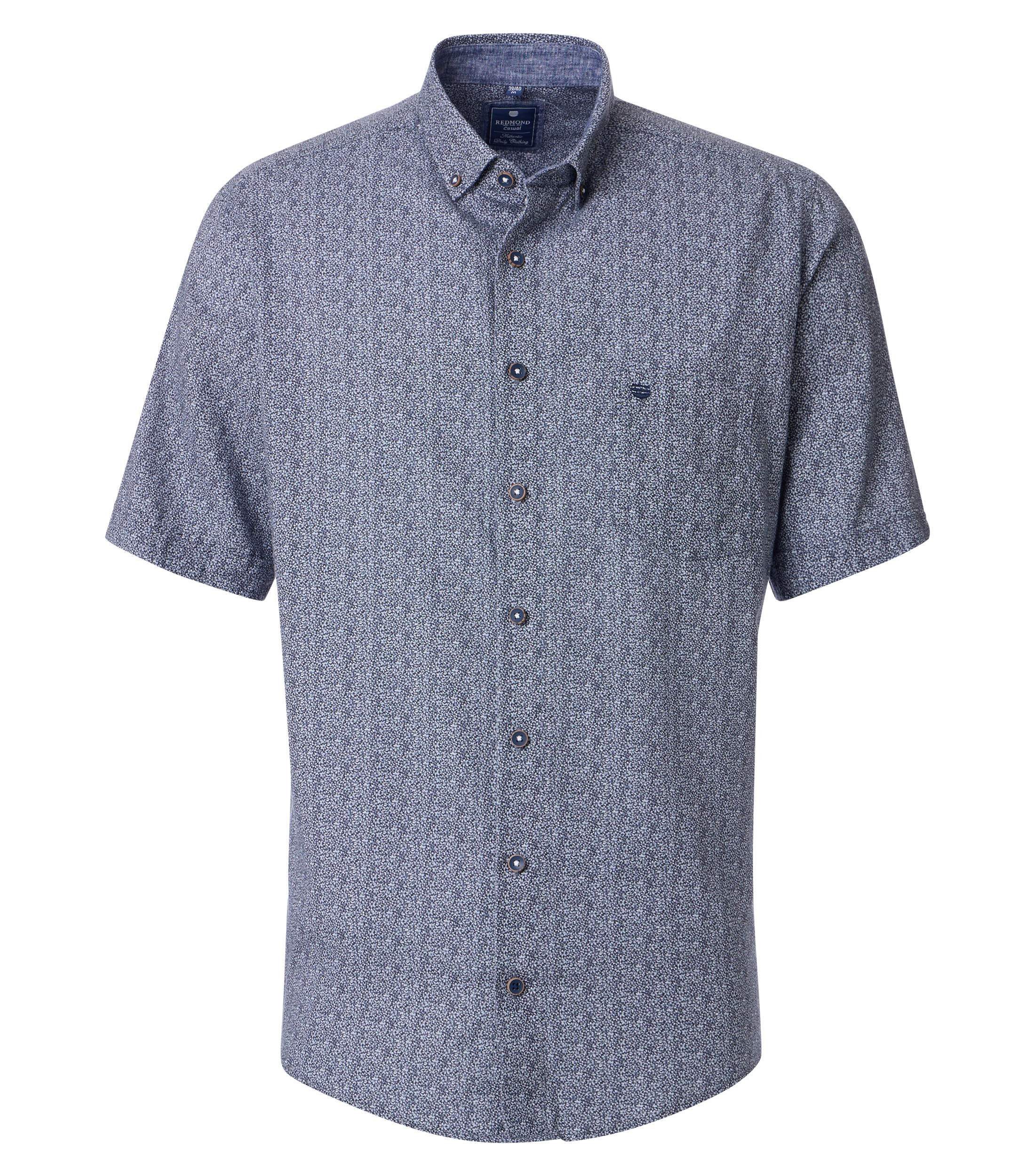 Redmond Kurzarmhemd Druck Casual Fit günstig online kaufen