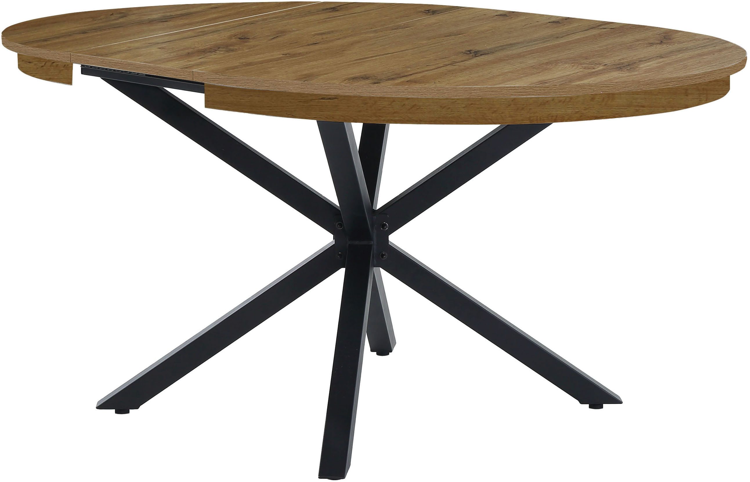 Jockenhöfer Gruppe Essgruppe Olbia/Madison Sitzgruppe (Set, 5-tlg., 1 Ausziehtisch und 4 Stühle), (5-tlg), Tisch mit Butterflyauszug, 120-160 cm, Wildeiche