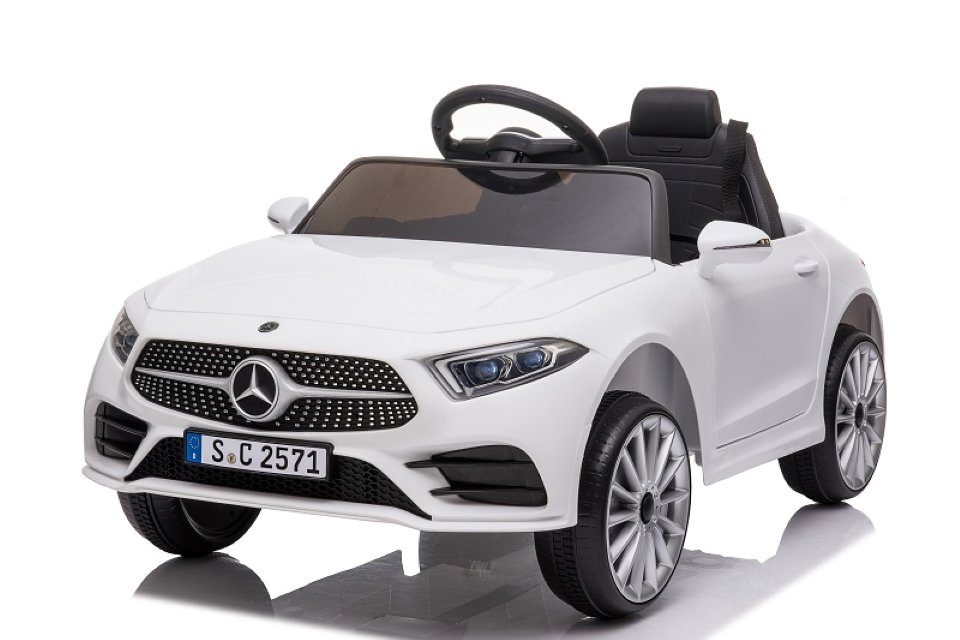 BoGi Elektro-Kinderauto Mercedes-Benz CLS 350 Kinder-Elektroauto – 12V, 2x25W Motoren, Fahrspaß für Kinder mit Stil – Mercedes CLS 350 im modernen Design