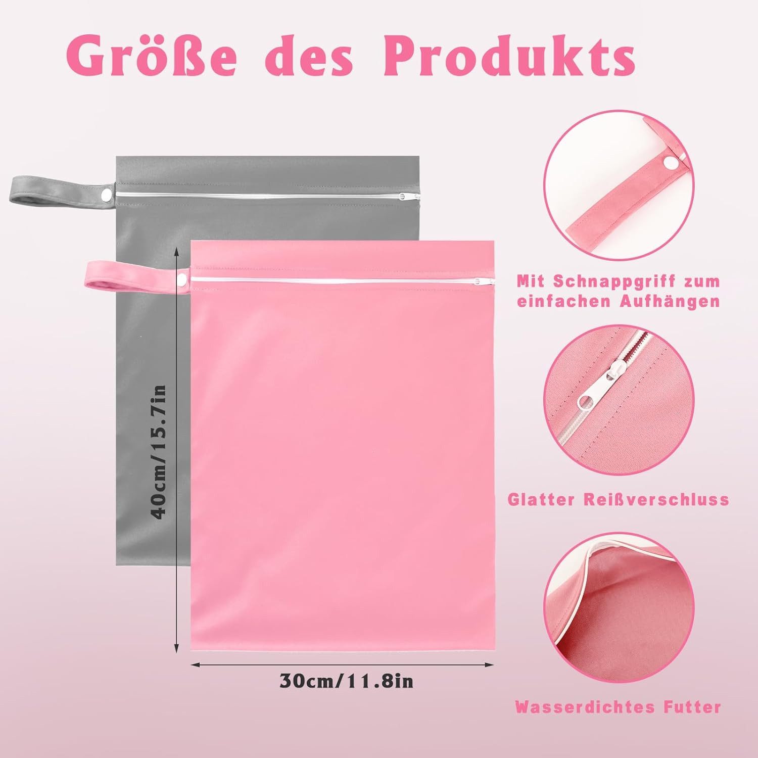 Coonoor Wäschenetz 2 Stück Nasstasche,Wetbag Schwimmsachen wasserdichte Wet günstig online kaufen