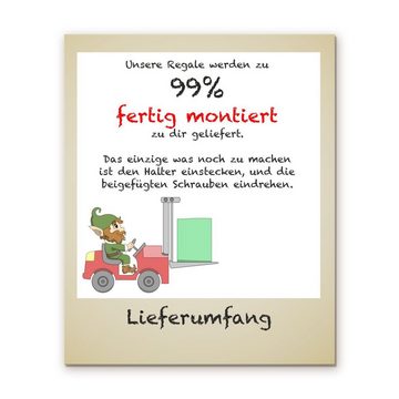 Farbklecks Collection ® Wandregal Regal für Musikbox - Träum süss Einhorn
