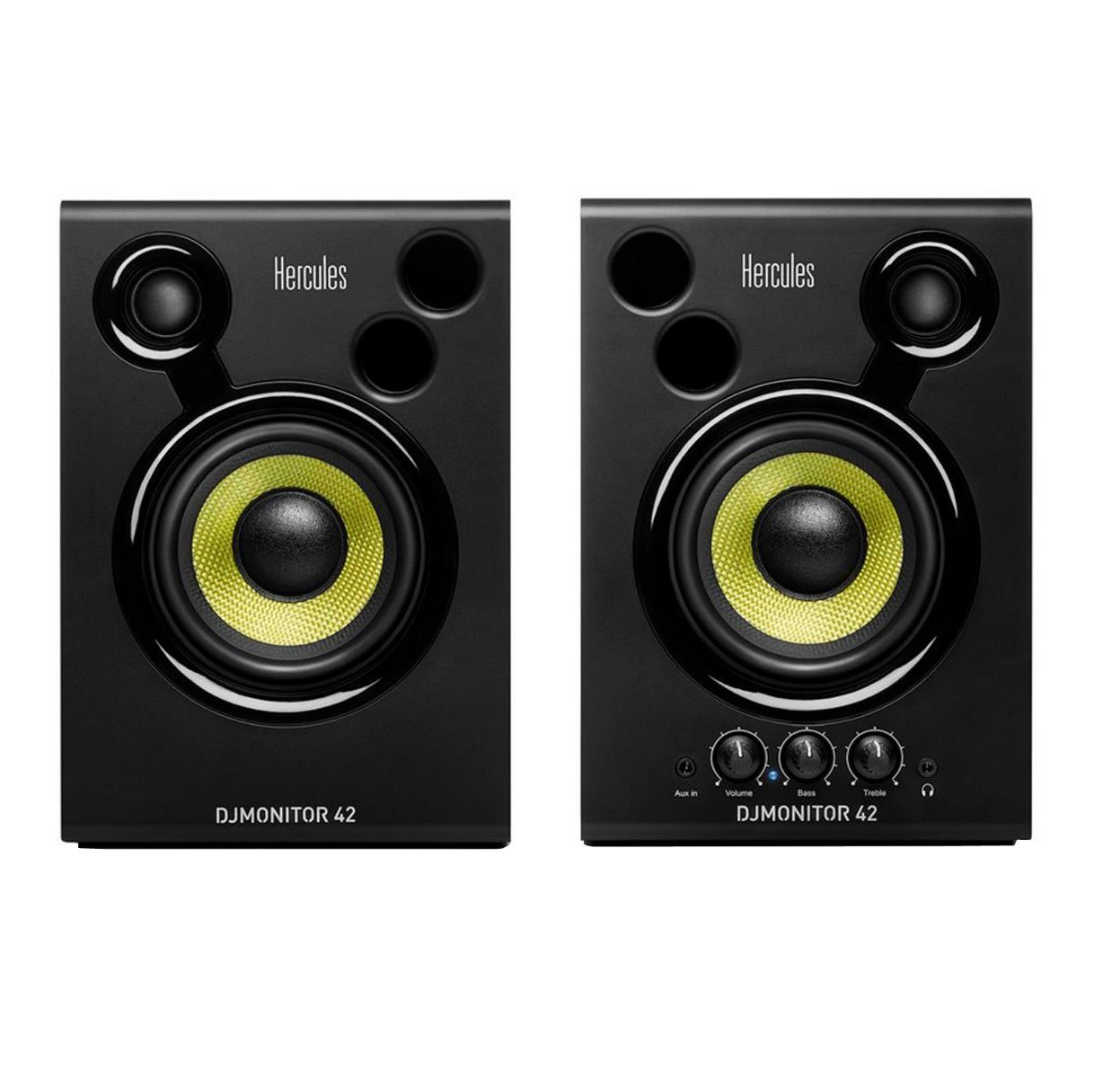 HERCULES DJ Monitor 42 Monitor-Boxen Lautsprecher (Kabelgebunden, 40 W) | Lautsprecher