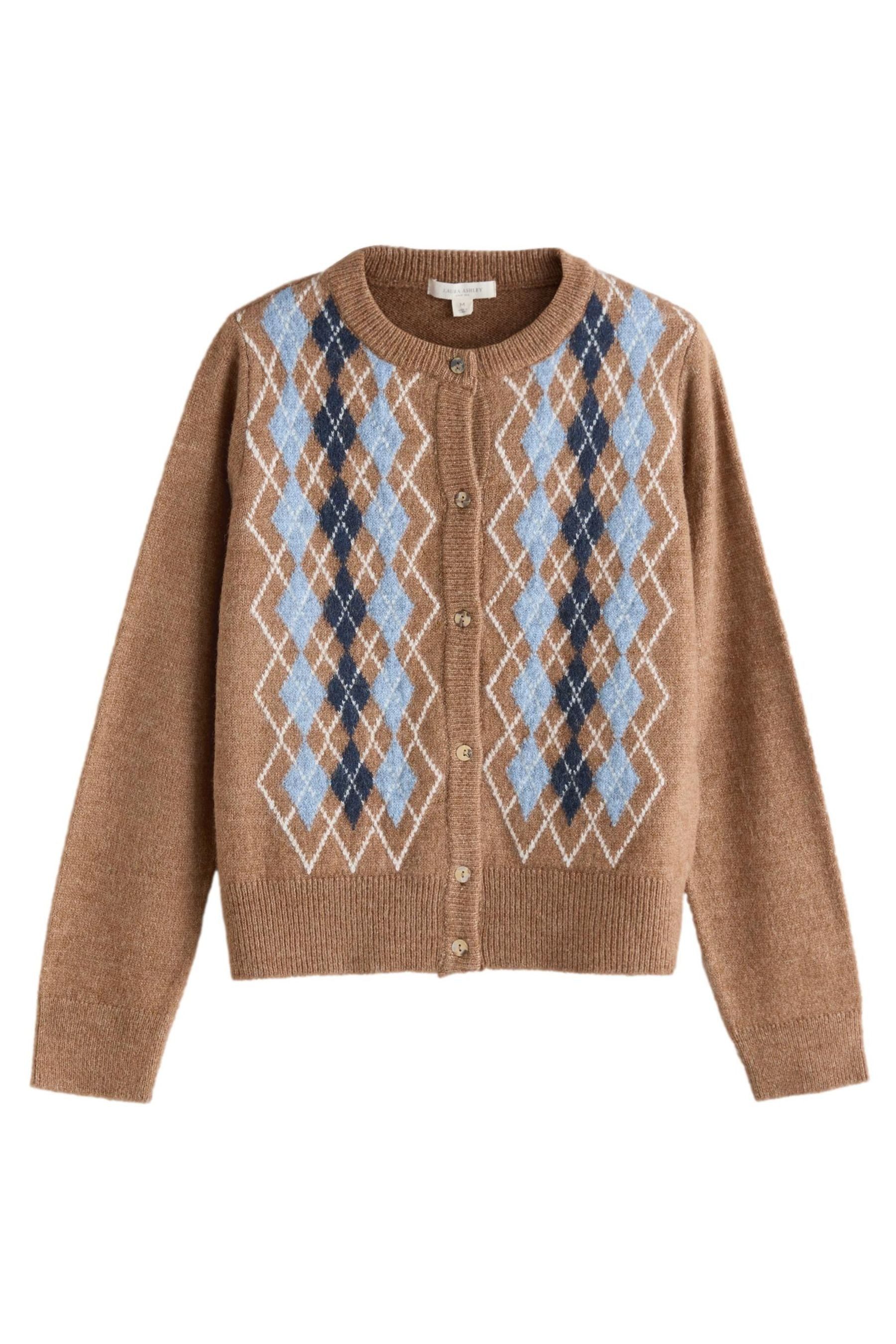 LAURA ASHLEY Strickjacke Laura Ashley Strickjacke mit Argyle-Muster (1-tlg)