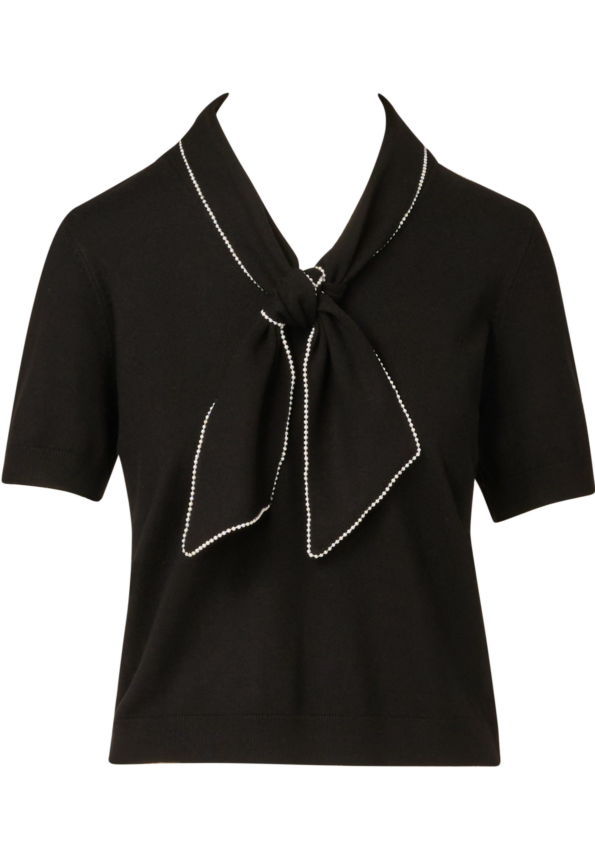 Adrianna Papell Kurzarmbluse Bow Tie Neck günstig online kaufen