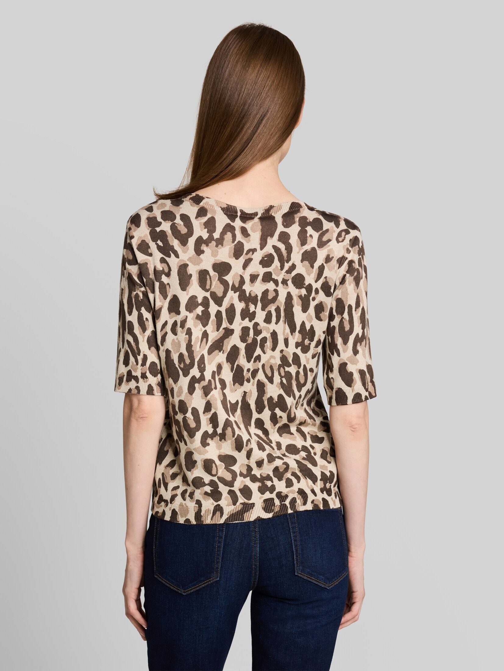 TOM TAILOR Strickpullover Pullover & Strickjacken Strickpullover mit Leo-Print