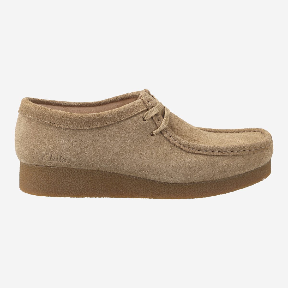 Clarks WallabeeEVOSh 26174747 4, Schnürschuhe in Beige/Sand für Damen Schnürschuh