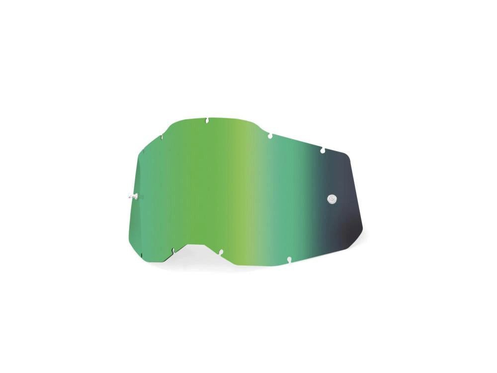 100% Fahrradbrille 100% Gen 2 Junior replacement lens unis green - robuste Spiegel-Ersatz