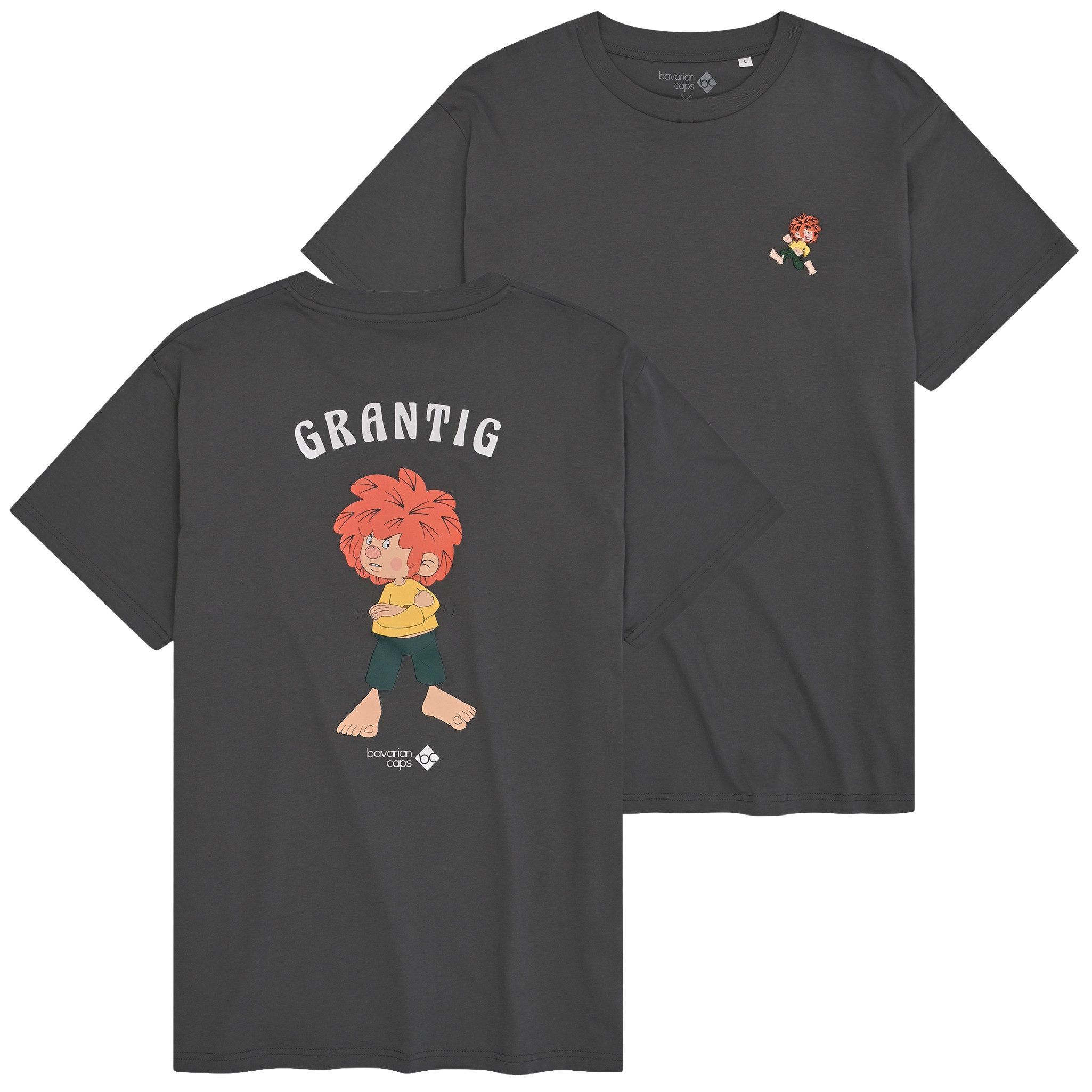 Bavarian Caps T-Shirt Bavarian Caps T-Shirt "Grantler Klub: Pumuckl" (T-Shirt, T-Shirt) BC Logo