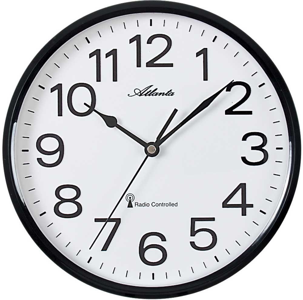 Atlanta Wanduhr Wanduhr Gehäusedurchmesser 25,5 cm - Atlanta Modell: 4378/7