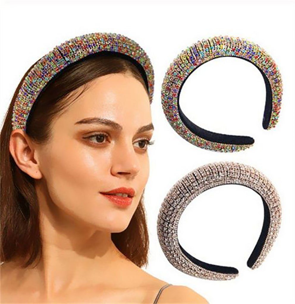 SRRINM Haarspange Kristall-Diamant-Haarband mit Strasssteinen
