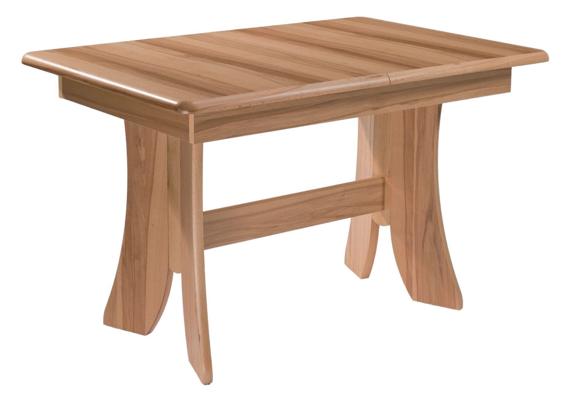 58 aufm Kessel Esstisch ausziehbar Darya 120 x 80 x 75 Esszimmertisch Kernbuche lackiert 12081 (Einzeltisch)