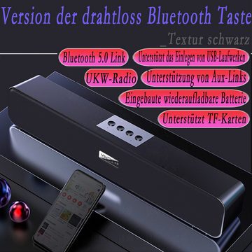 Novzep Bluetooth 5.0Smart-Lautsprecher,schlankes Design,für Laptops/Fernseher Bluetooth-Speaker