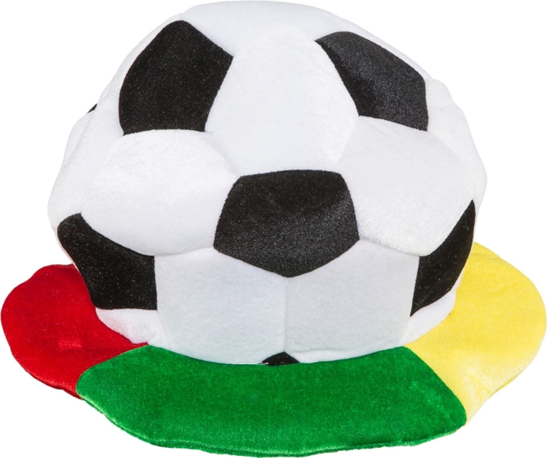 Orlob Plüschmütze Deutschland Fußballhut mit Rasen Hut Bunt KW 60 Kostüm WM EM Fußball Fußball Design