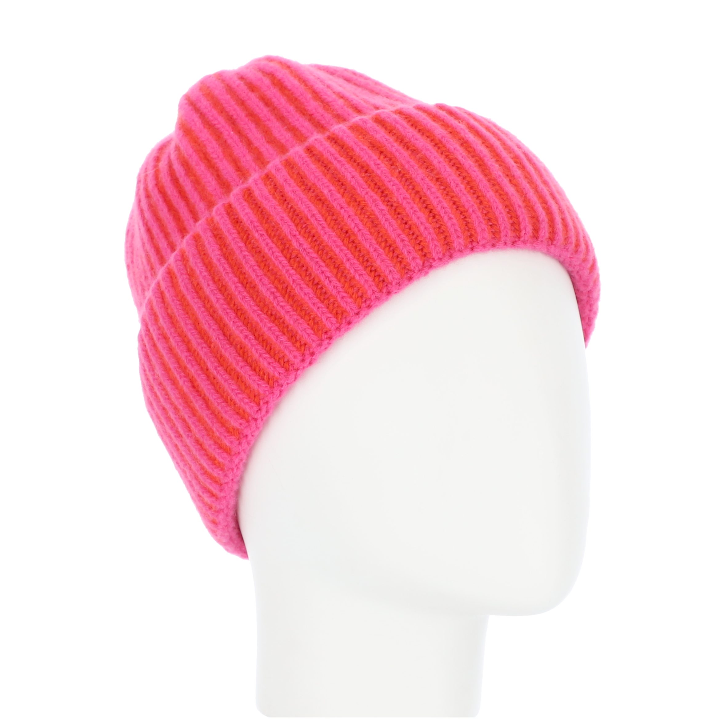 halsüberkopf Accessoires Strickmütze mit 2-farbiger Rippe günstig online kaufen