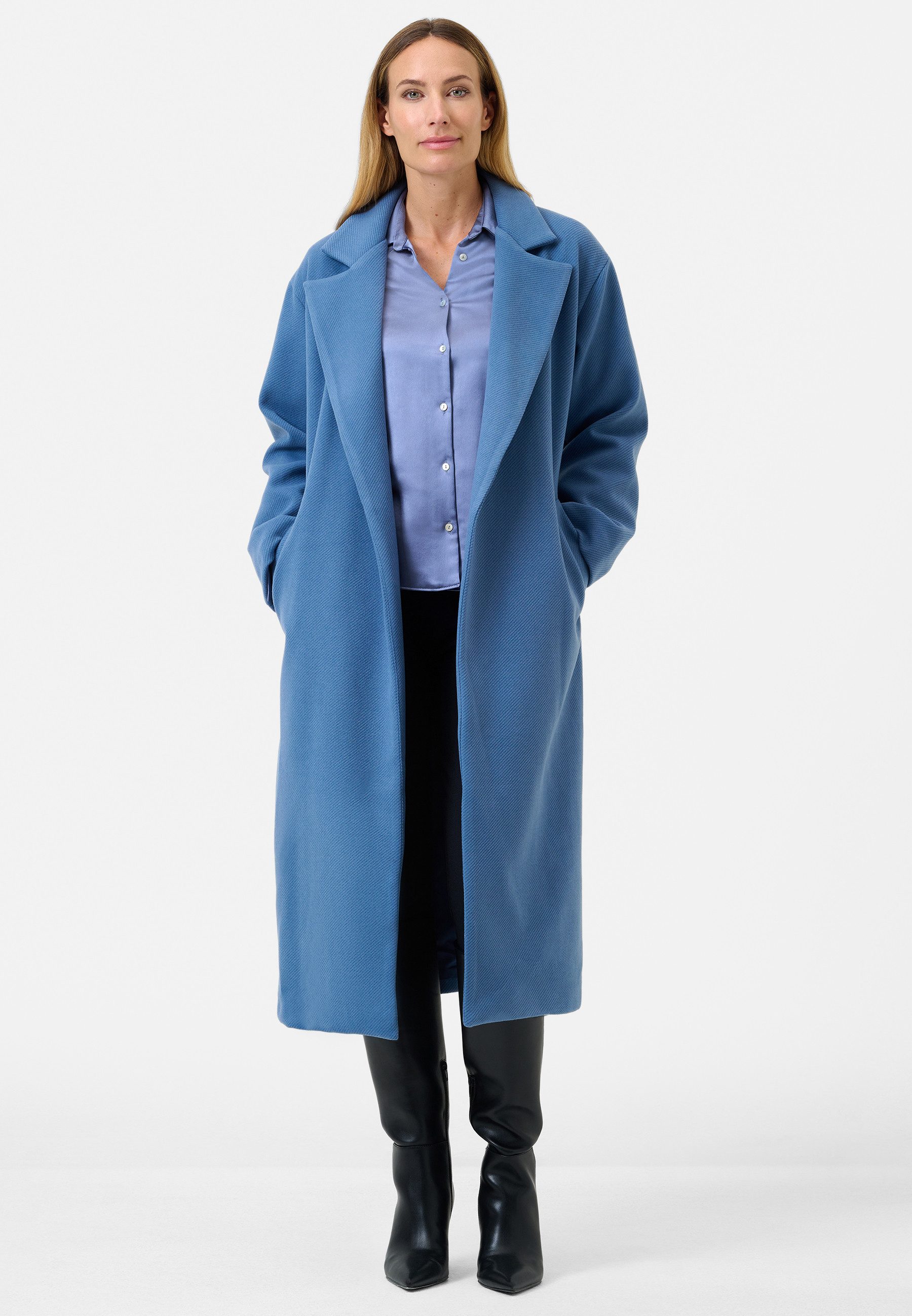 RICANO Kurzmantel Miriam Damen Mantel mit Gürtel und Auslegekragen günstig online kaufen