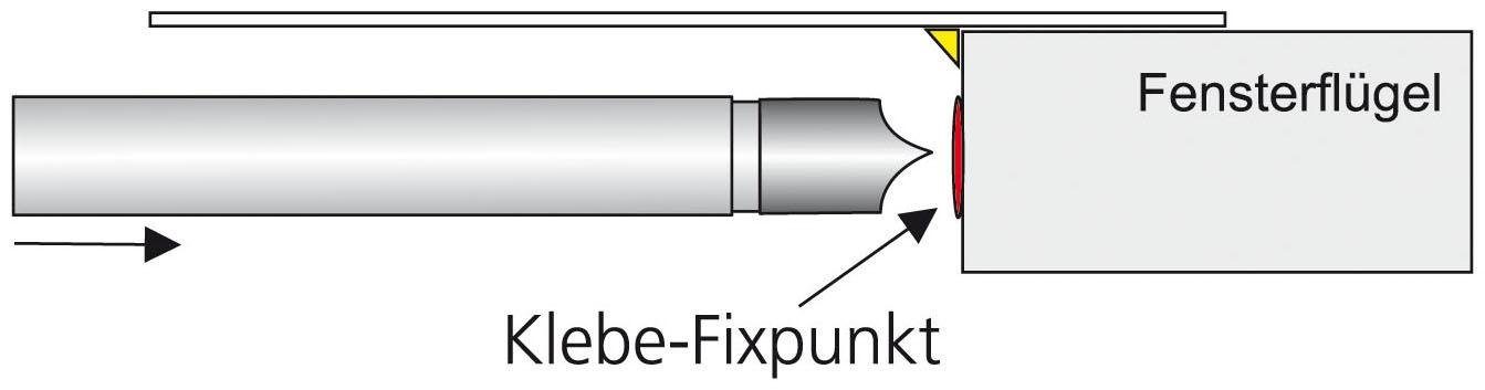 Scheibenstange Ø Bohren, 10 1-läufig, Pinn, ohne mm, Liedeco, ausziehbar, geklemmt