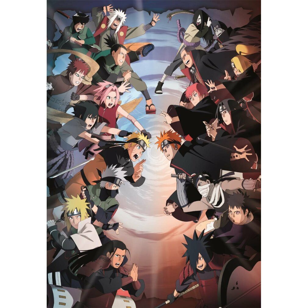 Clementoni® Puzzle Naruto Shippuden-Puzzle 1000Stück, Puzzleteile