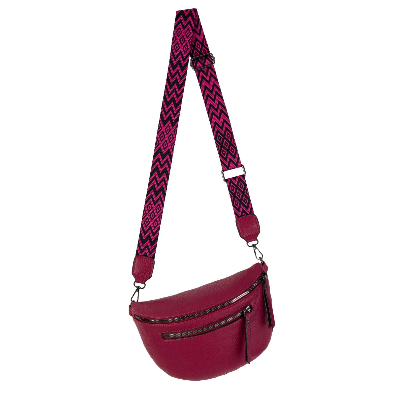 Gürteltasche Bauchtasche Umhängetasche Crossbody-Bag Kunstleder Italy-Design
