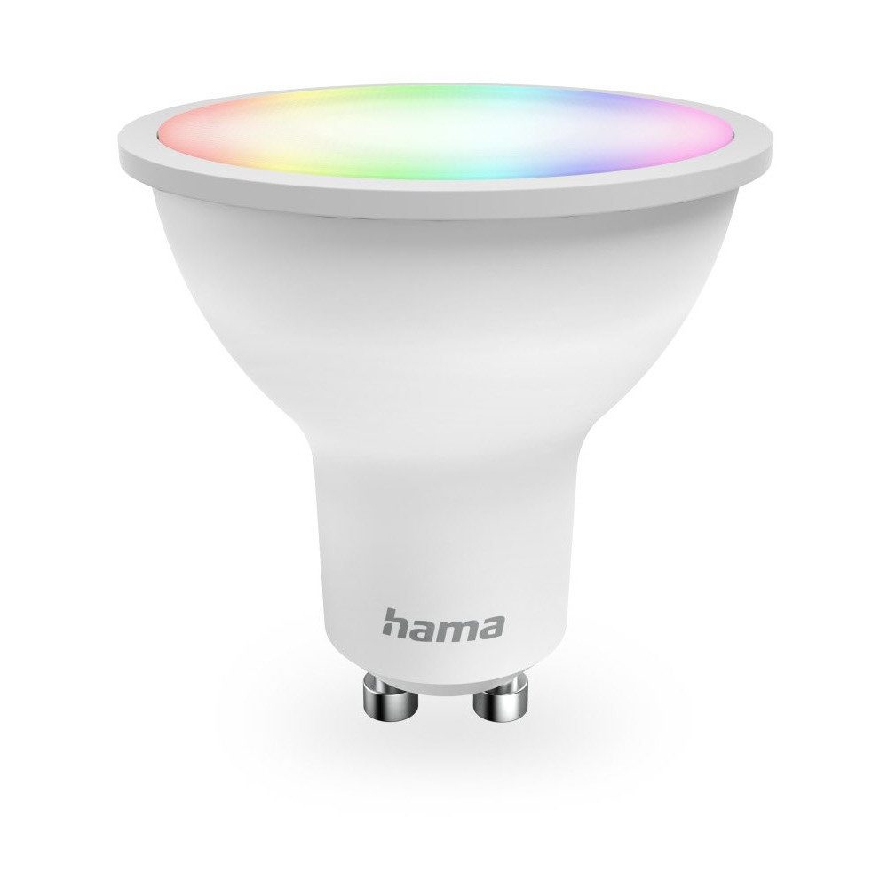 Hama LED-Leuchtmittel Hama Smarte WLAN-LED-Lampe GU10 - LED-Lampe., Sockel GU10, Warmweiß