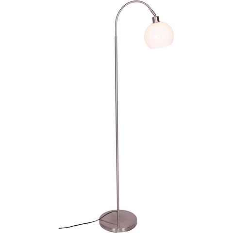 SalesFever Stehlampe Pepe, ohne Leuchtmittel, Lampenschirm aus weißem Milchglas