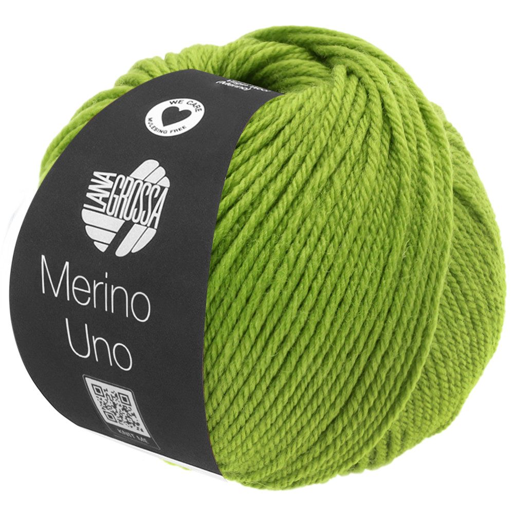 LANA GROSSA MERINO UNO Häkelwolle, 125 m (Extrafeine Merinowolle mit Superwash-Ausrüstung), 50 g