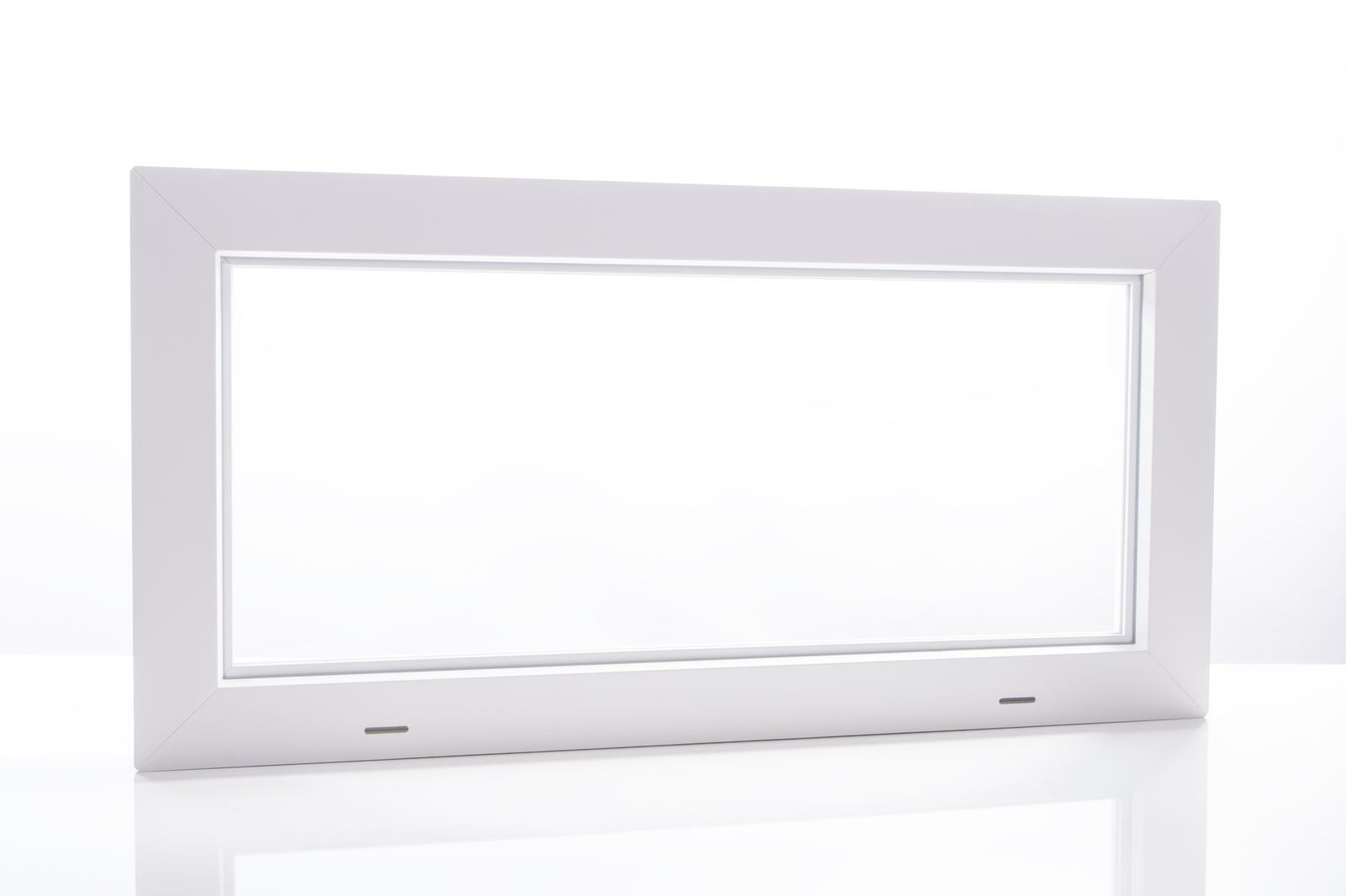 ACO Severin Ahlmann GmbH & Co. KG Kellerfenster Einfachglas ESG Kunststoff Kippfenster weiß, Größe: 80x50cm, wärmeisolierend, Schutzgitter nachrüstbar