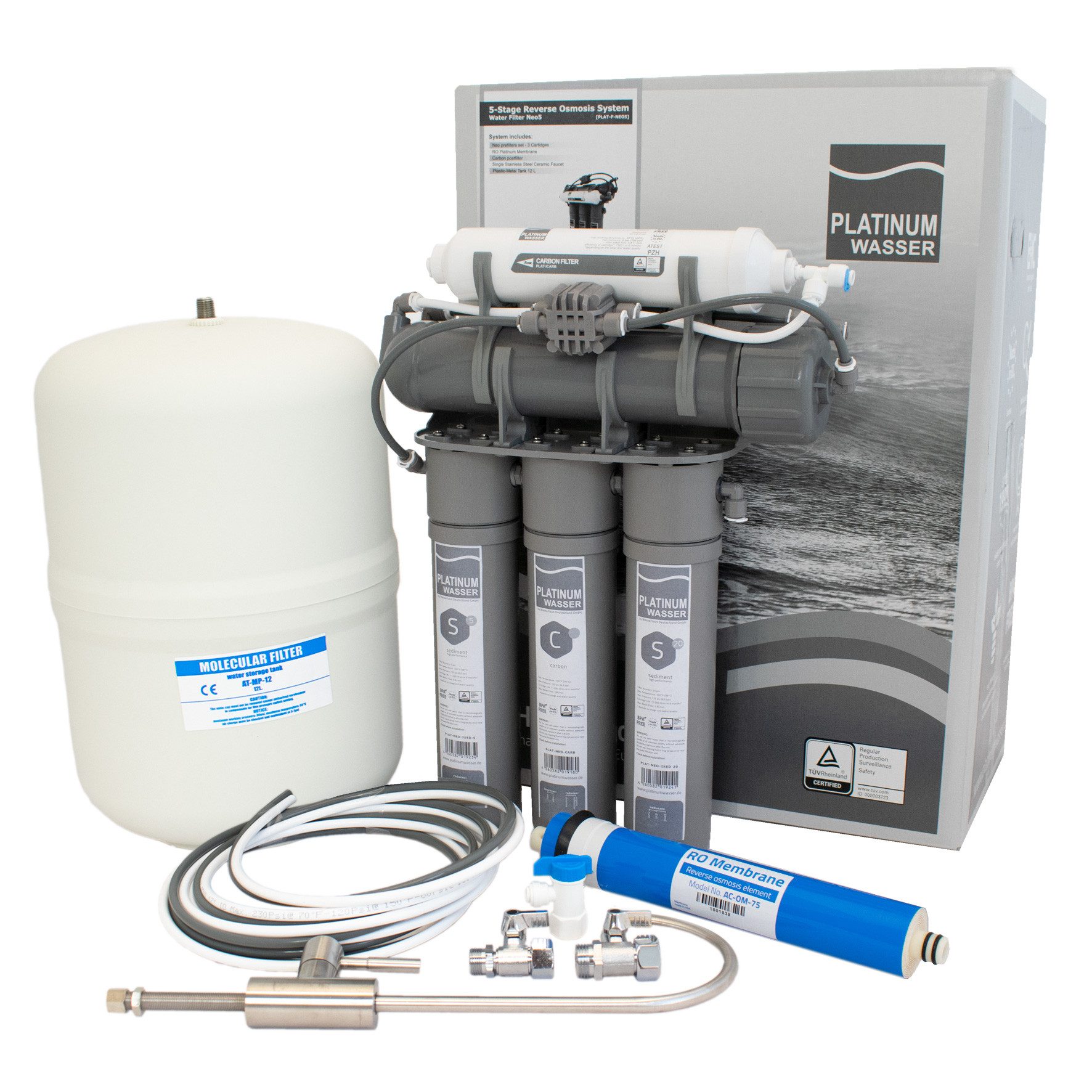 Platinumwasser Aquariumfilter, Umkehrosmose-Anlage NEO-5