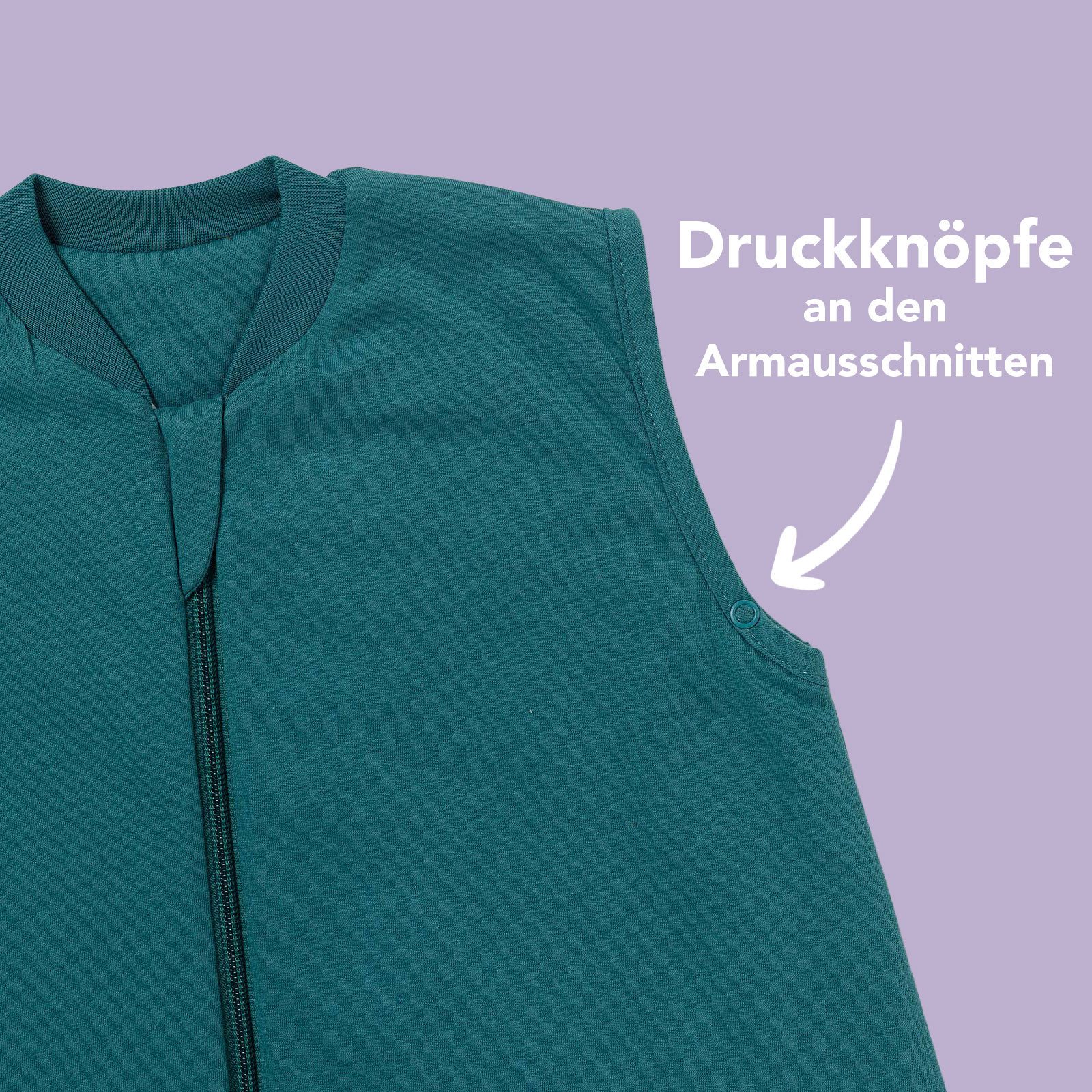 Schlummersack Kinderschlafsack Ganzjahres Schlafsack mit Füßen, 2.5 Tog OEKO-TEX zertifiziert