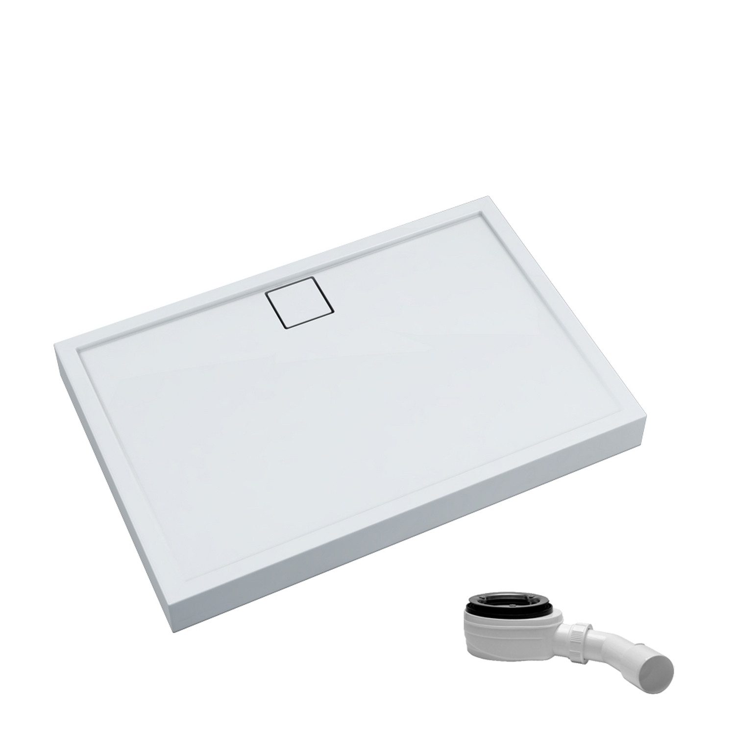 Aquabad® Duschwanne Komplettset FINCA, Rechteck, Acryl, günstig online kaufen