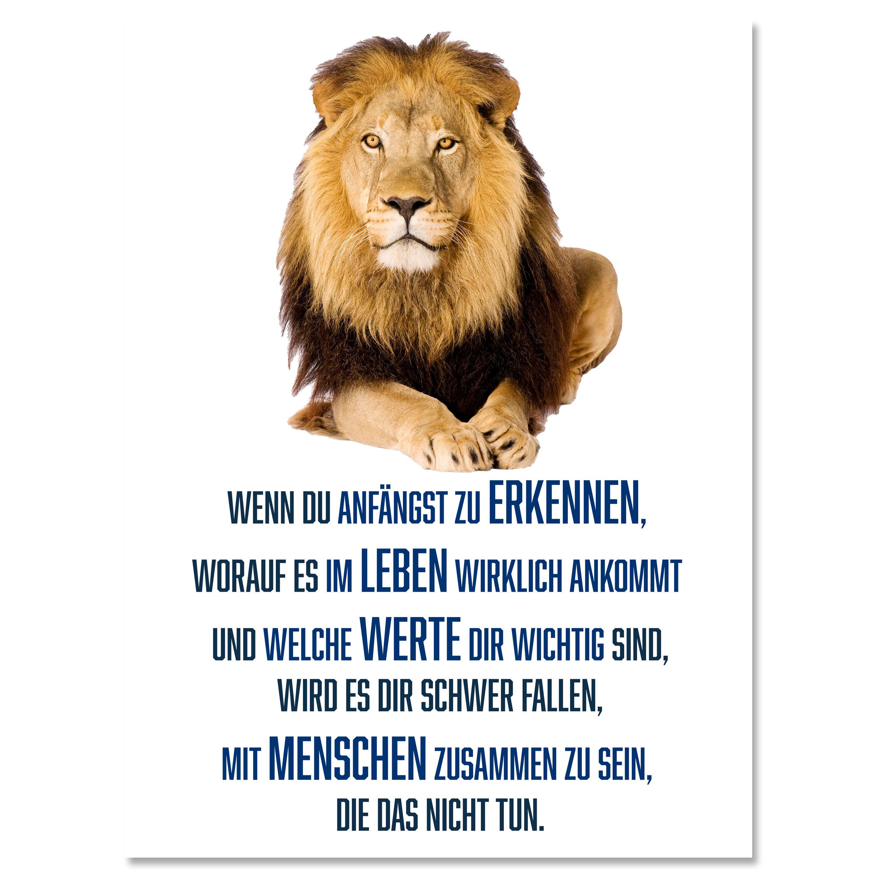 wandmotiv24 Leinwandbild Motivation, Hochformat, Leben, Werte, Menschen