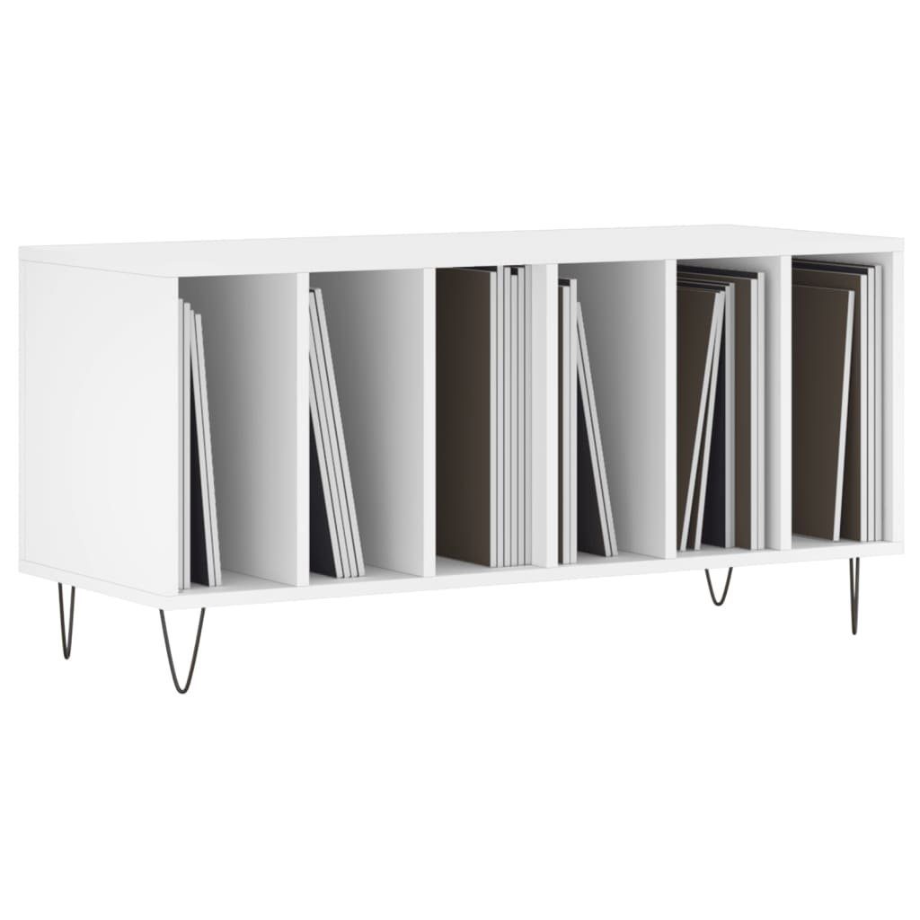 vidaXL Lowboard Plattenschrank Weiß 100x38x48 cm Holzwerkstoff (1 St)