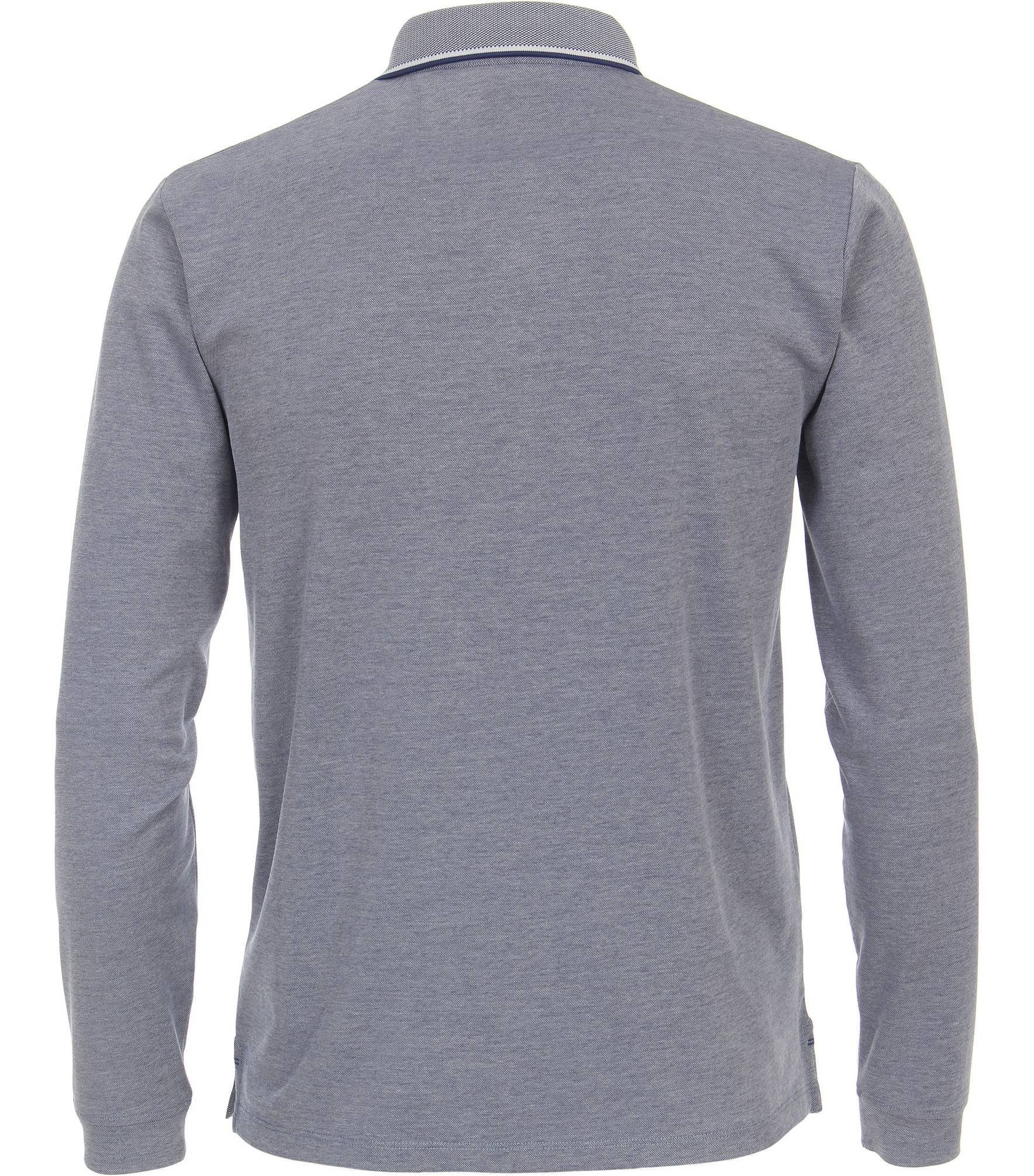 CASAMODA Langarmshirt Polo-Shirt unifarben Poloshirt günstig online kaufen