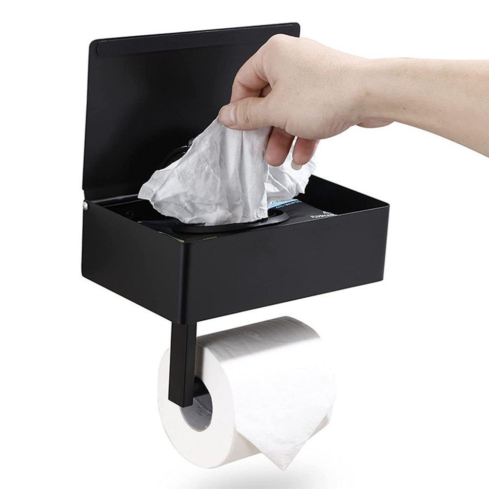 XDeer Toilettenpapierhalter Toilettenpapierhalter mit Feuchttücherbox,Ablag günstig online kaufen