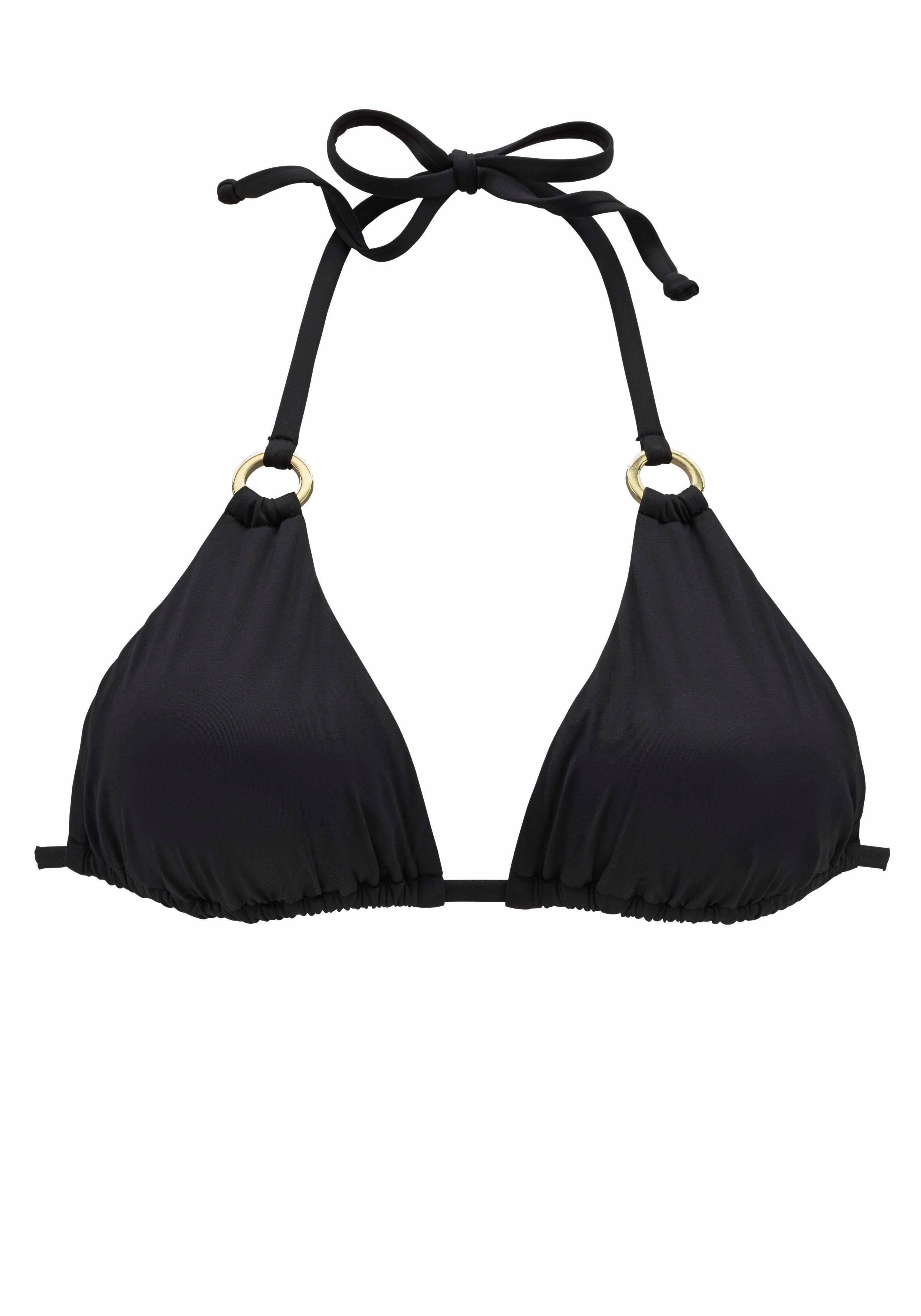 LASCANA Triangel-Bikini-Top Italy, mit Zierringen günstig online kaufen