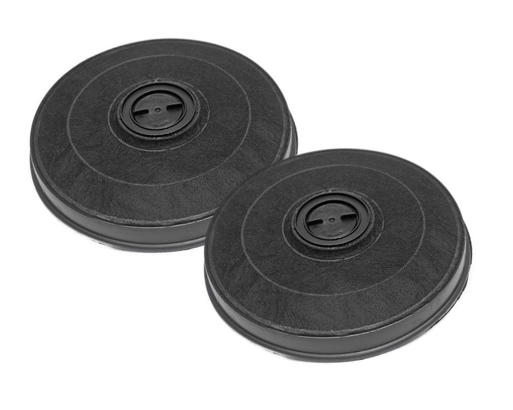 Aktivkohlefilter 2x für Dunstabzugshauben von Mastercook - rund ca. 235 mm x 25 mm