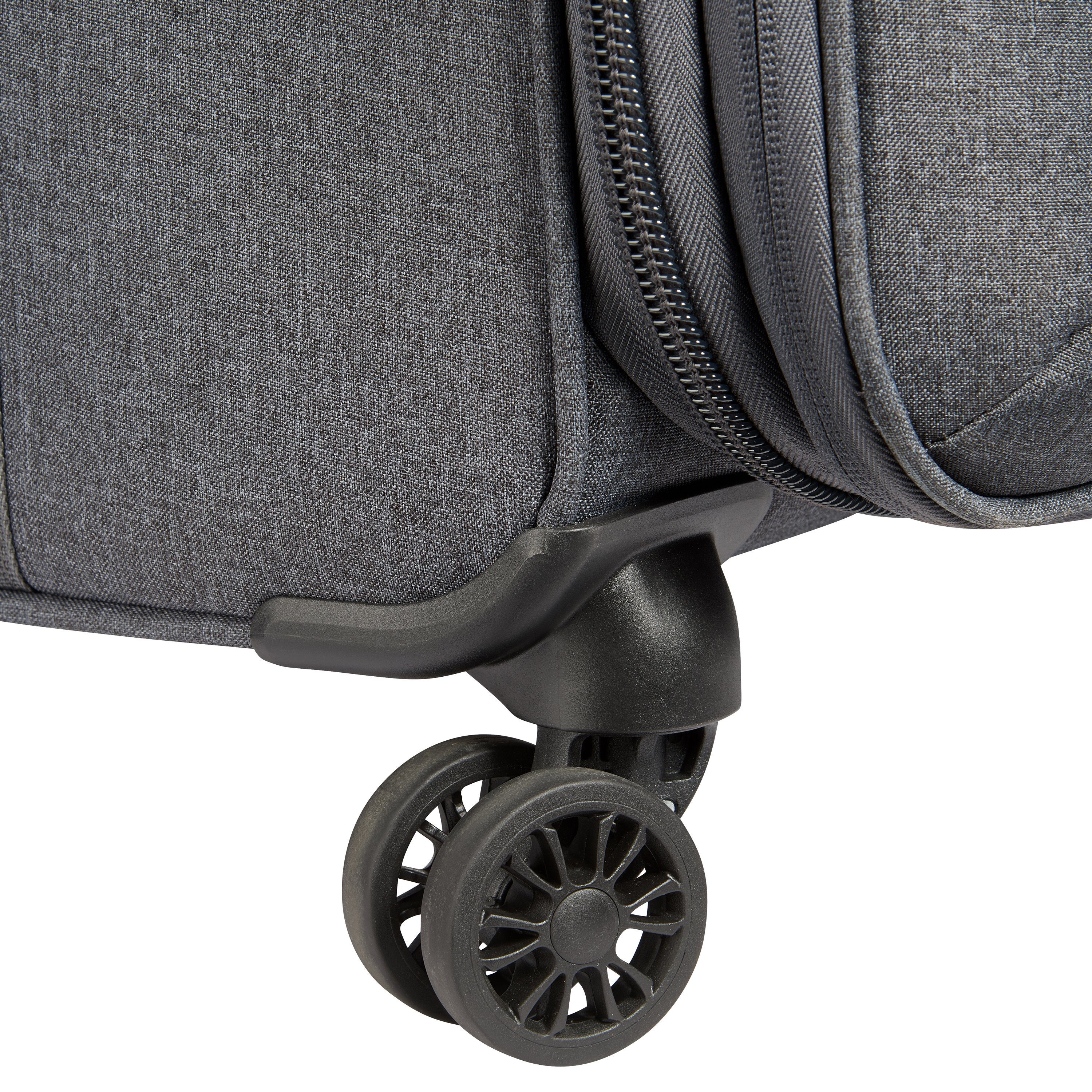 Delsey Weichgepäck-Trolley Maubert 2.0, 79 mit 4 recyceltem Rollen, anthrazit Volumenerweiterung Material; cm, aus