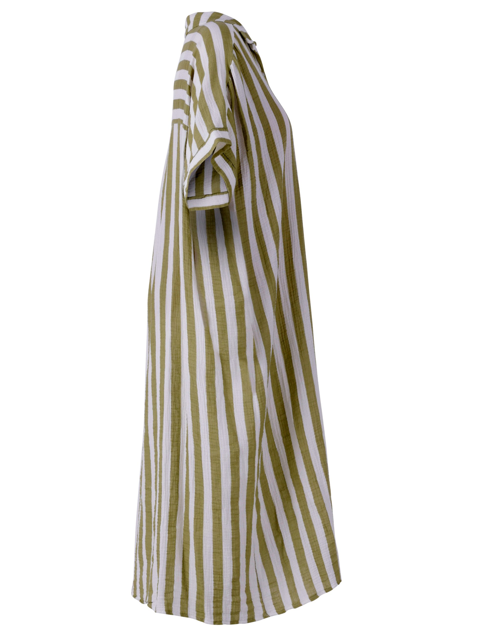 YC Fashion & Style Sommerkleid Hemdblusenkleid in Oversized-Passform Musselin Basic