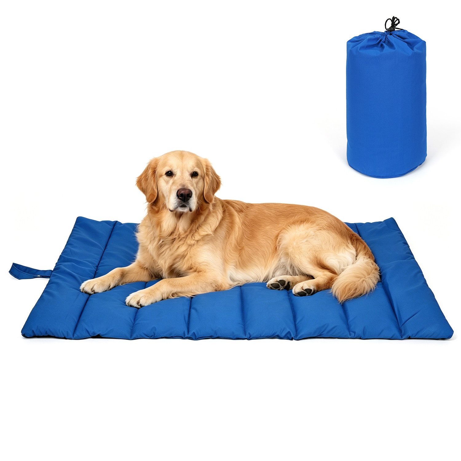OSTWOLKE Hundematte Wasserdichte Hundematte für Outdoor, Faltbare Hundedecke für Unterwegs, Große Reisedecke für Haustier 110x68 cm