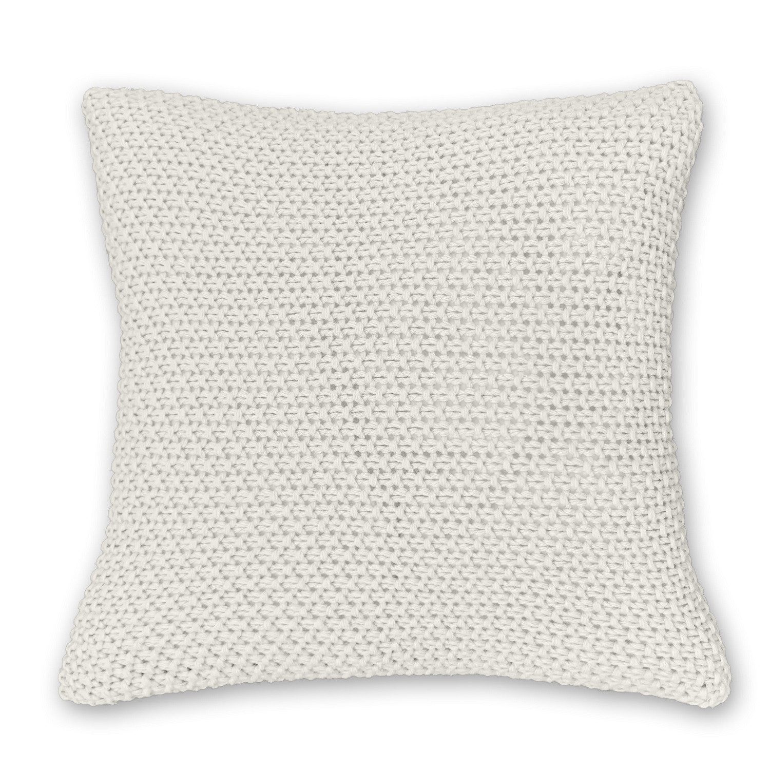 wometo Kissenbezug Strick mit Reißverschluss, 45x45 cm, (1 Stück), OEKO-TEX®, Kissenhülle mit edlem & schlichtem Strickmuster