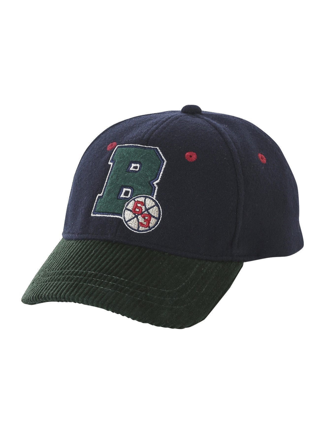vertbaudet Beanie Warme Jungen Cap BALTIMORE, Woll-Optik und Cord